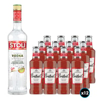 PACK BLOODY MARY - STOLICHNAYA: 1x Vodka Stolichnaya 1 Litro + 12x Britvic Tomato Juice 200cc