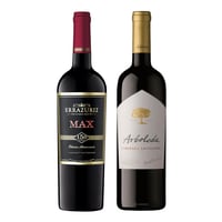 Pack Cabernet Sauvignon: Errazuriz MAX + Arboleda 750cc