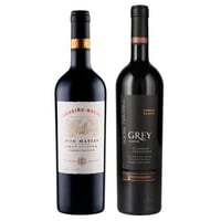 PACK CARÁCTER: 1x Vino Cousiño Macul Don Matías Gran Reserva Cabernet Sauvignon 750cc + 1x Vino Ventisquero Grey Cabernet Sauvignon 750cc