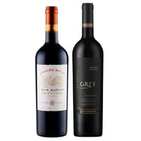 PACK CARÁCTER: 1x Vino Cousiño Macul Don Matías Gran Reserva Carmenere 750cc + 1x Vino Ventisquero Grey Carmenere 750cc