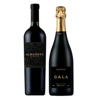 PACK CASA BAUZÁ N°2: 1x Vino Bauzá Alboroto Carmenere 750cc + 1x Espumante Casa Bauzá Gala Brut 750cc