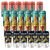 Pack Cerveza Austral Red Lata 470cc X6 + Hoppy Lager Lata 470cc X6 + Patagonia Black 470cc X6 + Patagonia Lotus Lager 470cc X6