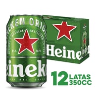 Pack Cerveza Heineken lata 12 un de 355 cc