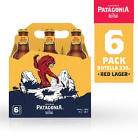 Pack Cerveza Patagonia red lager 6 un de 330 cc