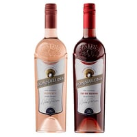 PACK CÓCTEL DONNA LUNA: 1x Cóctel de Vino Donnaluna Tinto Rosso Botella 750cc + 1x Cóctel de Vino Donnaluna Rossato Botella 750cc