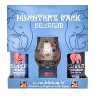 Pack Delirium Discovery 4 Cervezas 330ml + Copa Tulipán.
