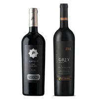PACK DUO AMPLUS GREY: Vino Santa Ema Amplus Carmenere 750cc + Vino Ventisquero Grey Carmenere 750cc