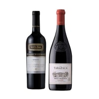 PACK DUO GRAN RESERVA Nº2 (Merlot/Carmenere): Vino Santa Ema Gran Reserva Merlot + Vino Tarapacá Gran Reserva Carmenere