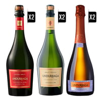 Pack Espumantes Undurraga (2x Extra Brut + 2x Brut Royal + 2x Sweet Moscato)