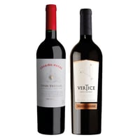 PACK FUSIÓN PERFECTA: 1x Vino Ventisquero Vertice 750cc + 1x Vino Cousiño Macul Finis Terrae (CA/ME/SY) 750cc