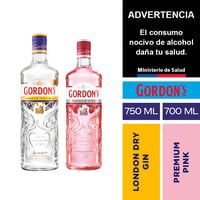 Pack Gin Gordons London Dry + Pink