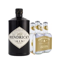 Pack Gin Hendricks 700cc + 4x Agua Tónica Fentimans Tonic Water 200cc