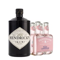 Pack Gin Hendricks 700cc + 4x Agua Tónica Fentimas Rose Lemonade 200cc