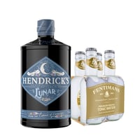Pack Gin Hendricks Lunar + 4x Mixers Premium Fentimans Tonic Water 200cc