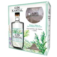 Pack Gin Kantal 43˚ - 750ml + Copa Oficial
