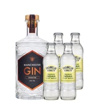 Pack Gin Manchester Signature 700cc + 4 Indian Tonic Franklin&Sons 200cc