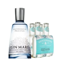 Pack Gin Mare 750cc + 4x Fentimans Light Tonic 200cc