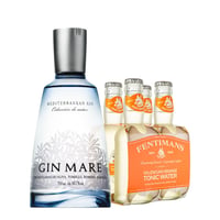 Pack Gin Mare 750cc + 4x Fentimans Valencian Orange Tonic 200cc