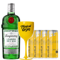 Pack Gin Tanqueray 700cc + 4 Red Bull Yellow + Copa