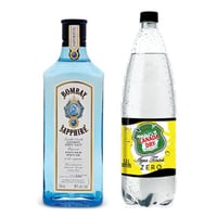 PACK GIN TONIC N°2: 1x Gin Bombay Sapphire 750cc 40º alc.+ 1x Agua Tónica Canada Dry Zero 1.5 L