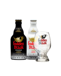 Pack Gulden Draak 2 Cervezas 330ml + Copón Original 500ml.
