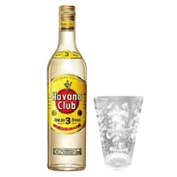PACK HAVANA N°1: 1x Ron Havana Club 3 Años 700cc 40º alc. + 1x Vaso Havana