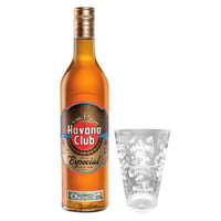 PACK HAVANA N°4: 1x Ron Havana Club Añejado 1 Litro + 1x Vaso Havana