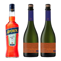 Pack Licor Aperitivo Aperol 750cc + x2 Espumante Indómita Brut 750cc