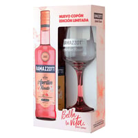 Pack Licor Aperitivo Ramazzotti Rosato 750ml + Copa