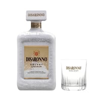 Pack Licor Disaronno Velvet 28˚ 700ml + Vaso