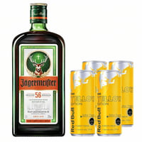 Pack Licor Jagermeister 35° 700cc + 4 Red Bull Yellow Edition 250cc