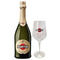Pack Martini Proceso + Vaso: 1x Espumante Martini Prosecco 750cc + Copa Martini