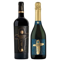 PACK MISIONES: Vino Misiones de Rengo Gran Reserva Black Carmenere 750cc + Espumante Misiones de Rengo Brut 750cc