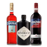 Pack Negroni: Hendricks 700ml + Cinzano 1L+ Campari 750ml