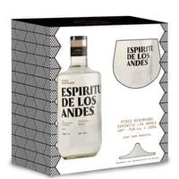 Pack Pisco Espíritu de Los Andes 750ml + Copa