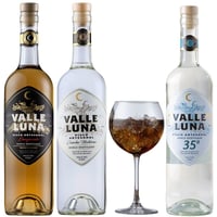 Pack Pisco Valle Luna 750cc + Copa