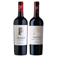 PACK PRIMUS N°2: 1x Vino Primus The Blend Orgánico 750cc + 1x Vino Primus Cabernet Sauvignon Orgánico 750cc