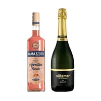 Pack Ramazzotti Viñamar: Licor Aperitivo Ramazzotti Rosato 700cc + Espumante Viñamar Brut 750cc