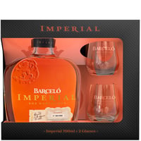 Pack Ron Barcelo Imperial 700cc + 2 Vasos