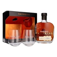 Pack Ron Barcelo Imperial 700ml + 2 Vasos
