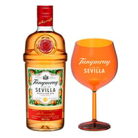 PACK TANQUERAY: 1x Gin Tanqueray Sevilla 700cc +1x Copa Acrilica Sevilla