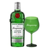 PACK TANQUERAY + COPA: 1x Gin Tanqueray 700cc 43.1ºalc. + 1x Copón Tanqueray Acrílica Verde