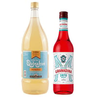 Pack Terremoto 3: Pipeño Montpellier Clos de Quinahue 2 Litros + Jarabe Granadina Mitjans Zero 900 cc