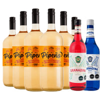 Pack Terremoto - 6x Pipeño Casa Grande 1.5L + 2x Granadina Mitjans Mix 900ml