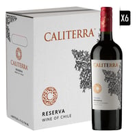 Pack Vino 6x Caliterra Reserva Merlot 750cc