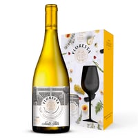 Pack Vino Floresta Chardonnay 13° 750cc + Copa