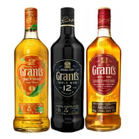 Pack Whisky All Grant's - Summer Orange + 12 Años + Family 750cc