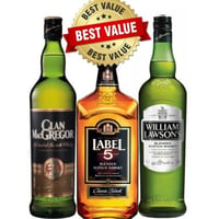 Pack Whisky Escocés Macgregor Label 5 William Lawsons