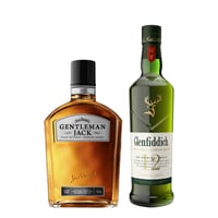 Pack Whisky Glenfiddich 12 + Whiskey Gentleman Jack 750cc