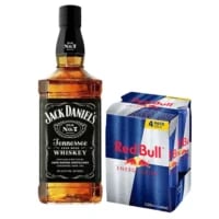 Pack Whisky Jack Daniels Old N°7 750cc + 4 Red Bull Regular 250cc